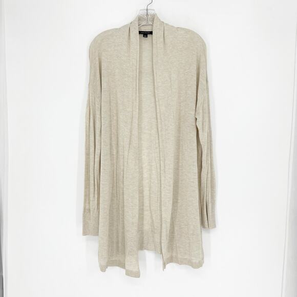 Ann Taylor Open Front Brown Cardigan Size Large - Picture 1 of 7